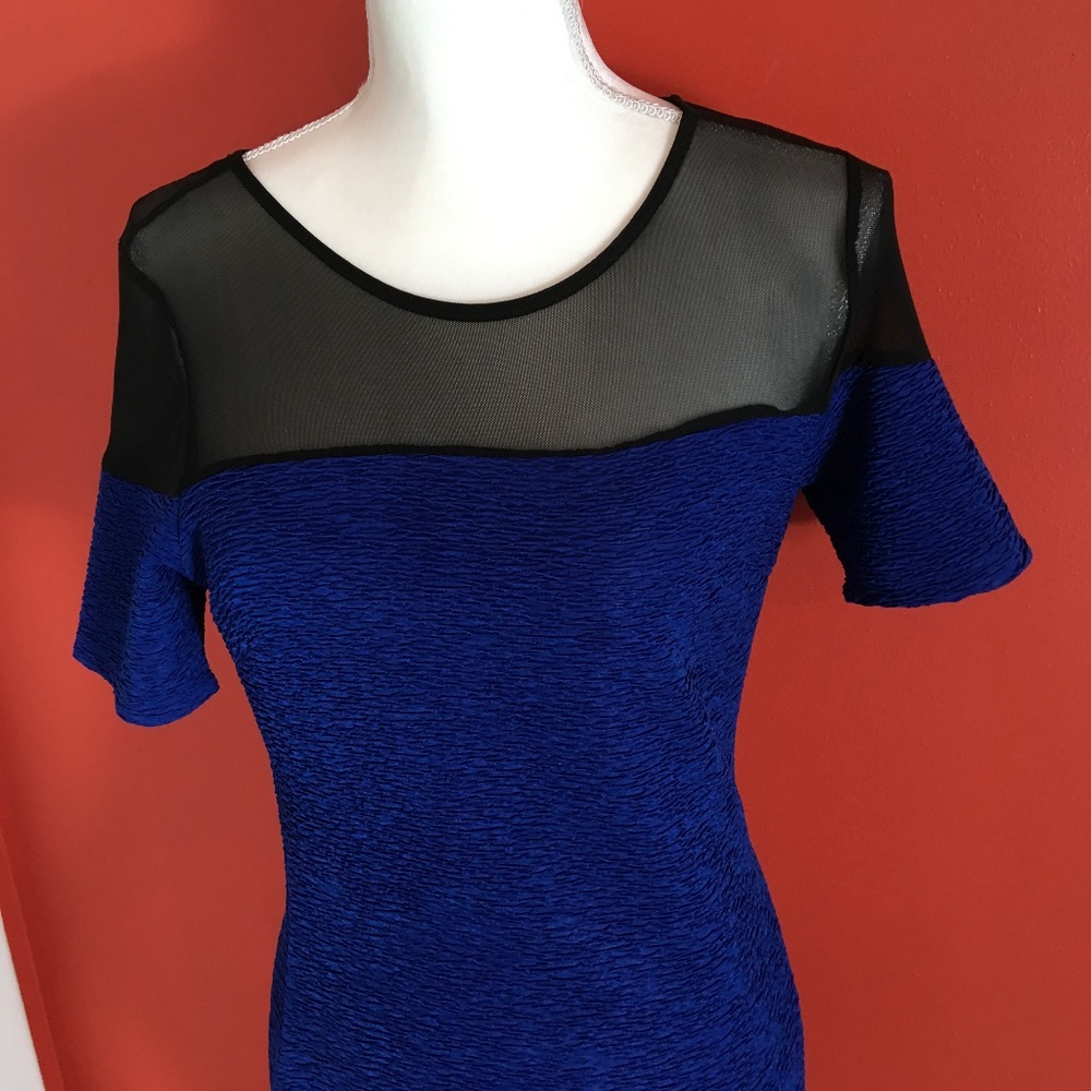 love J Ladies/Juniors blue & black dress, size M - Picture 3 of 8